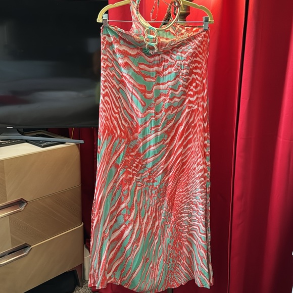 Swimwear size small aqua color silk 💯 - Picture 2 of 4